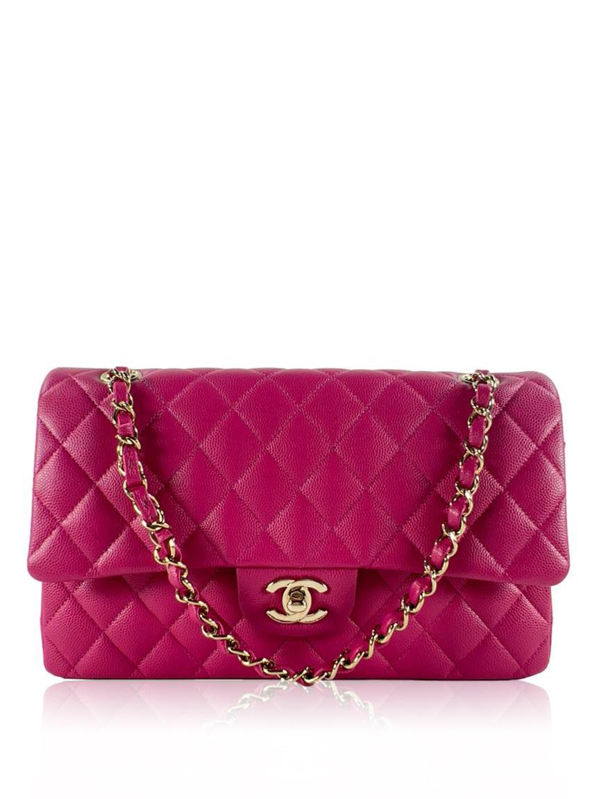 chanel double flap pink