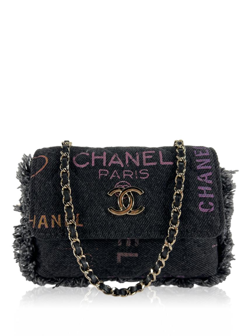chanel flap gold mini