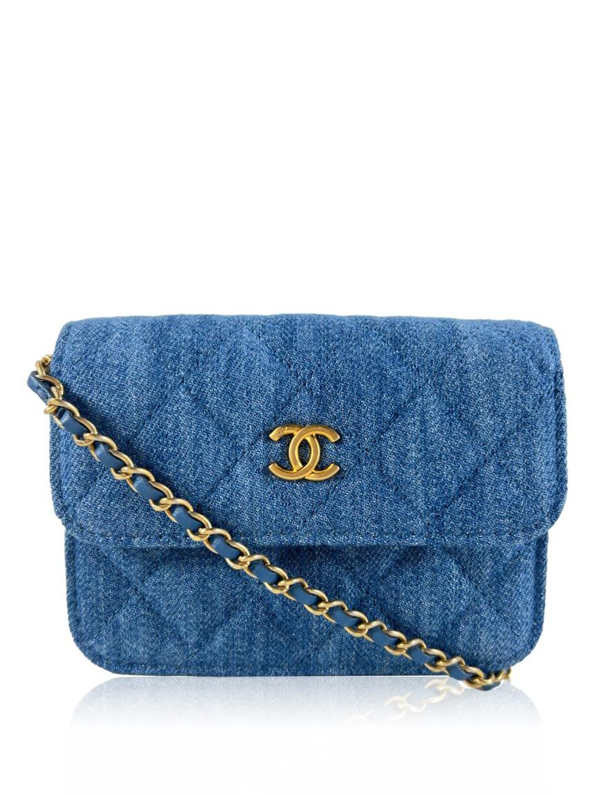 chanel chanel pearl crush denim azul blue