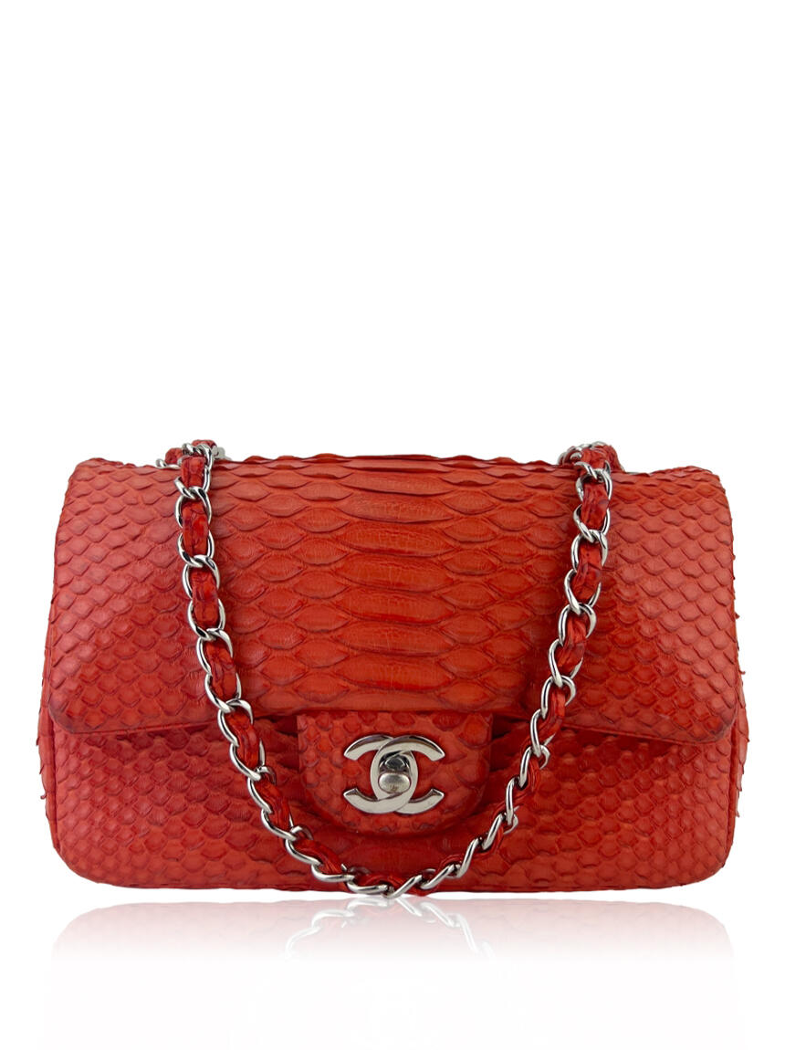 chanel flap orange