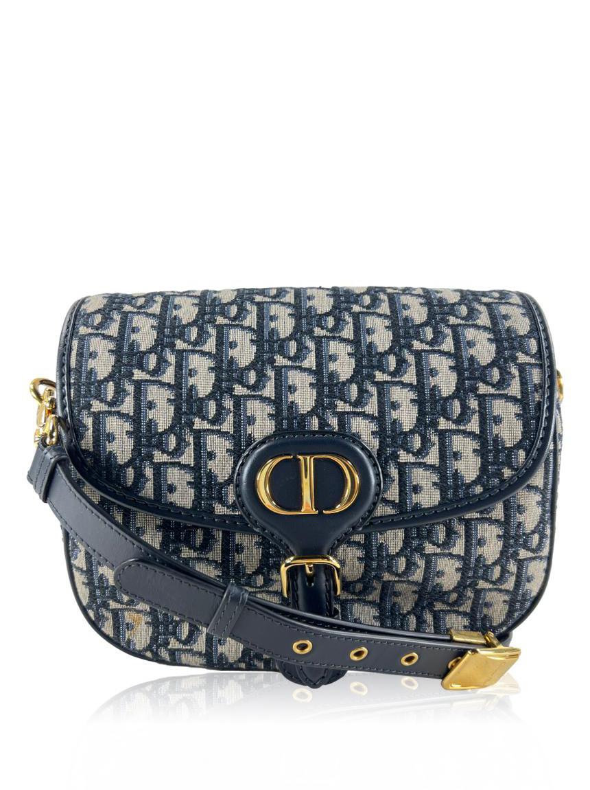 christian dior christian dior bobby oblique gold medium