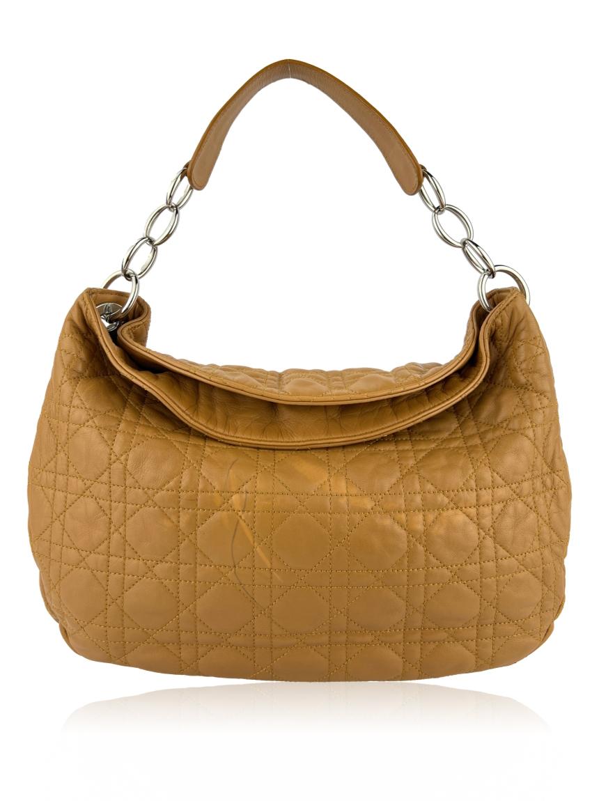 christian dior christian dior cannage soft couro bege beige