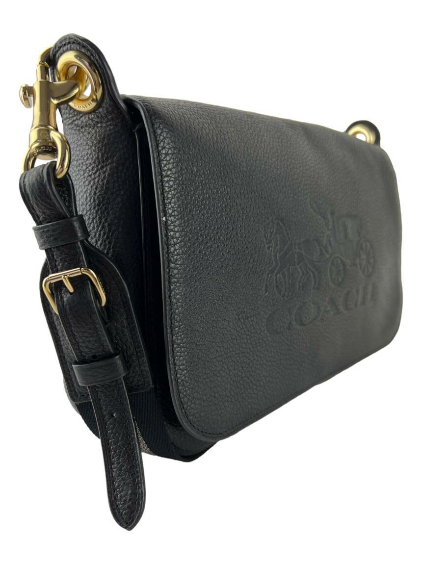 Bolsa Tiracolo Coach Couro Preto Original Etiqueta Única