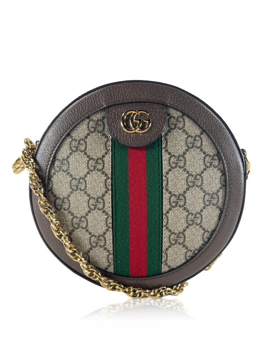 gucci gucci camera circle ophidia gg marrom brown mini