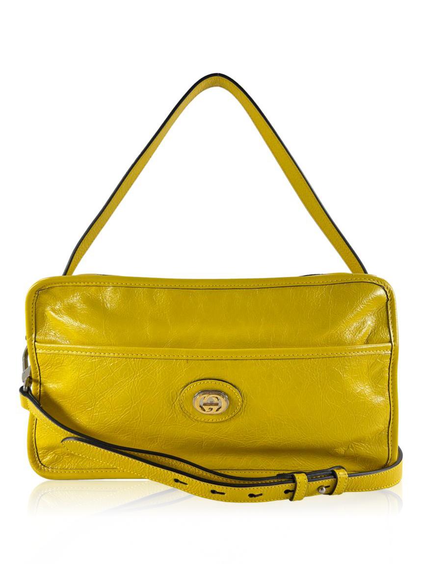gucci gucci morpheus messenger amarela yellow