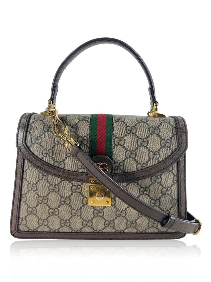 gucci gucci ophidia web gg marrom gold small