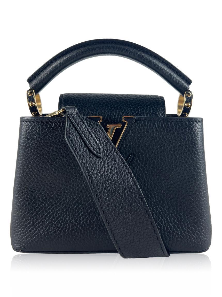louis vuitton capucines black mini