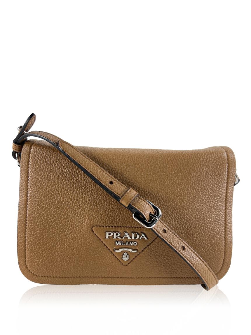 prada prada flou vitello daino marrom brown