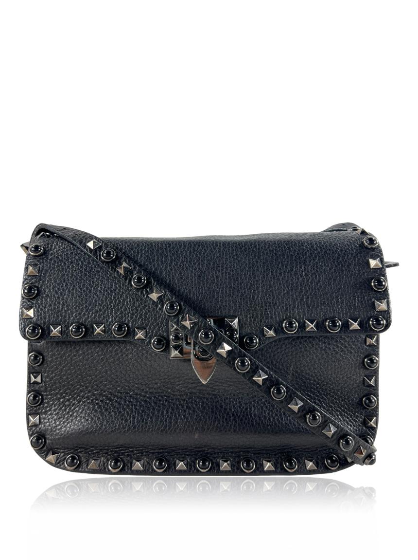 valentino valentino noir rockstud rolling preta black