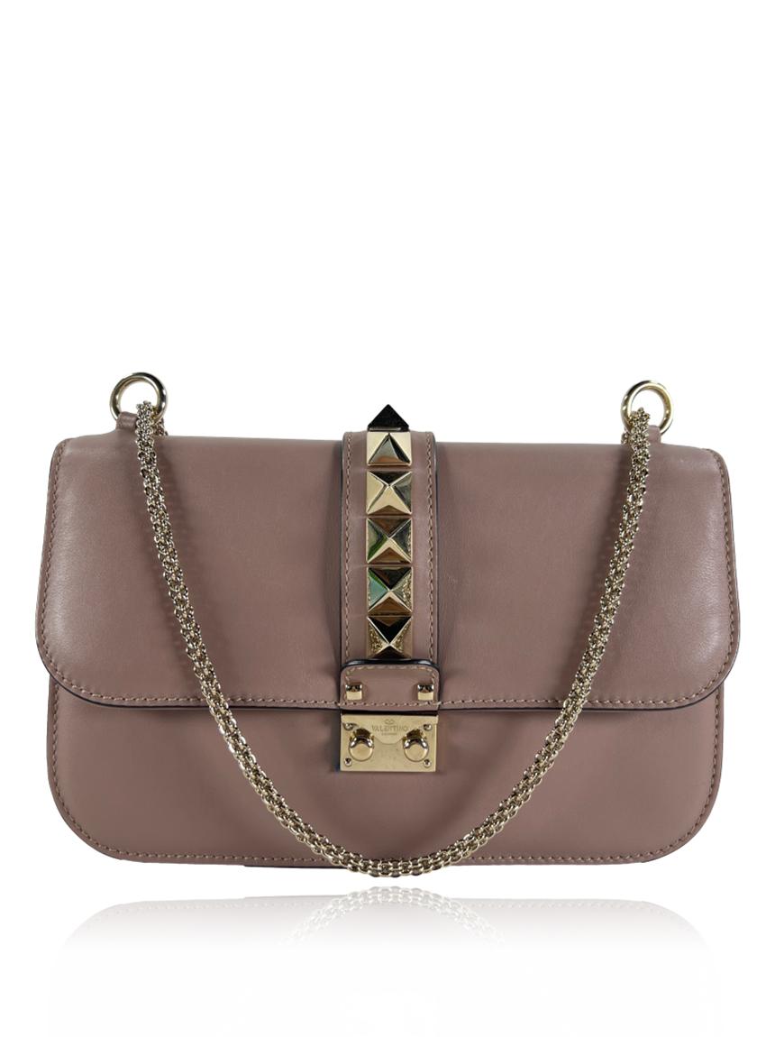 valentino valentino rockstud glam lock taupe