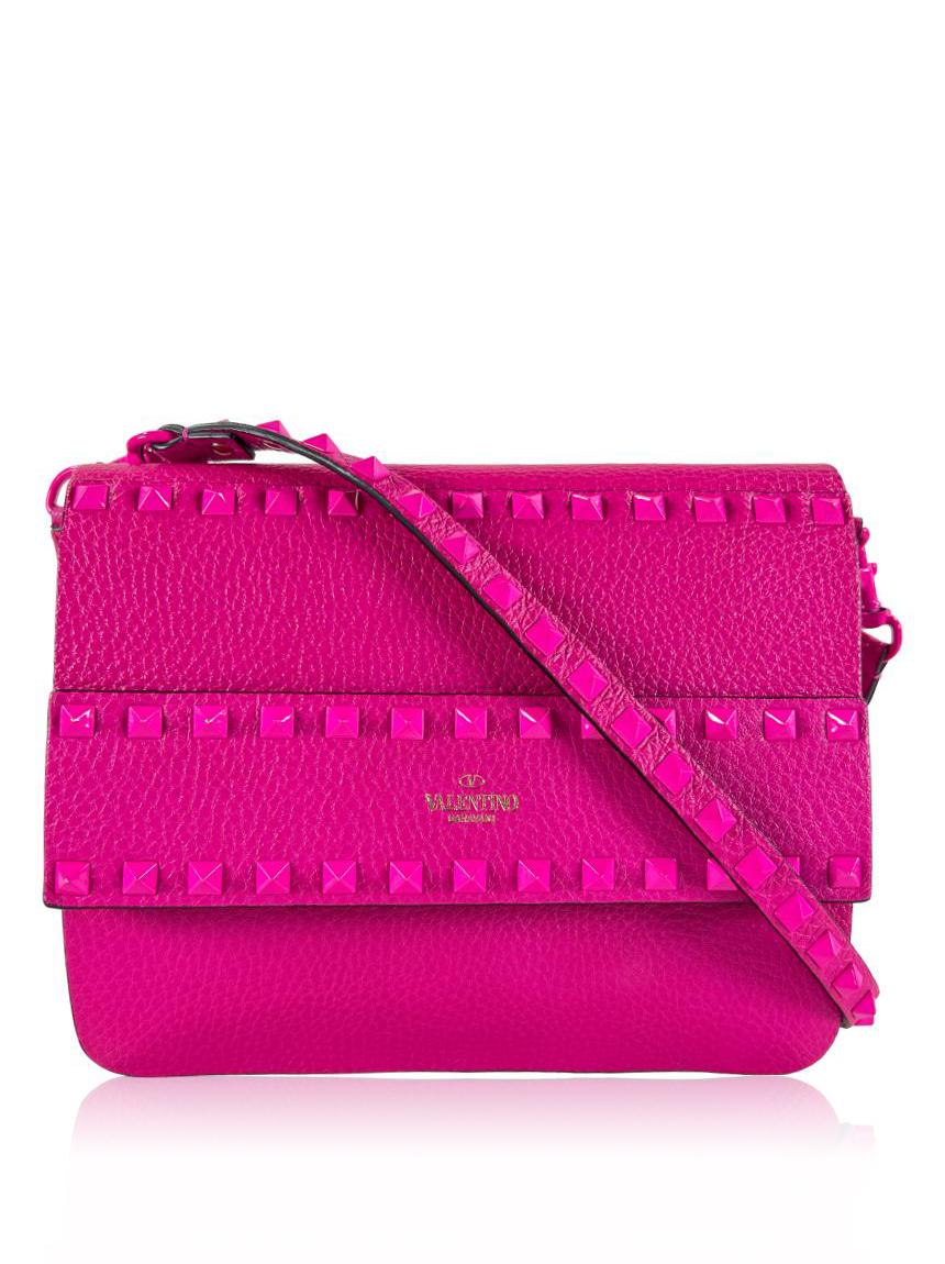 valentino valentino rockstud rosa neon pink