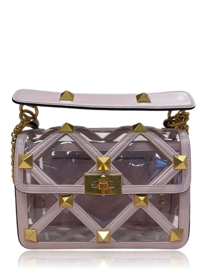 valentino valentino rockstud spike rosa pink