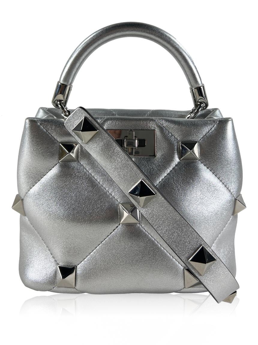 valentino valentino roman stud prateada silver