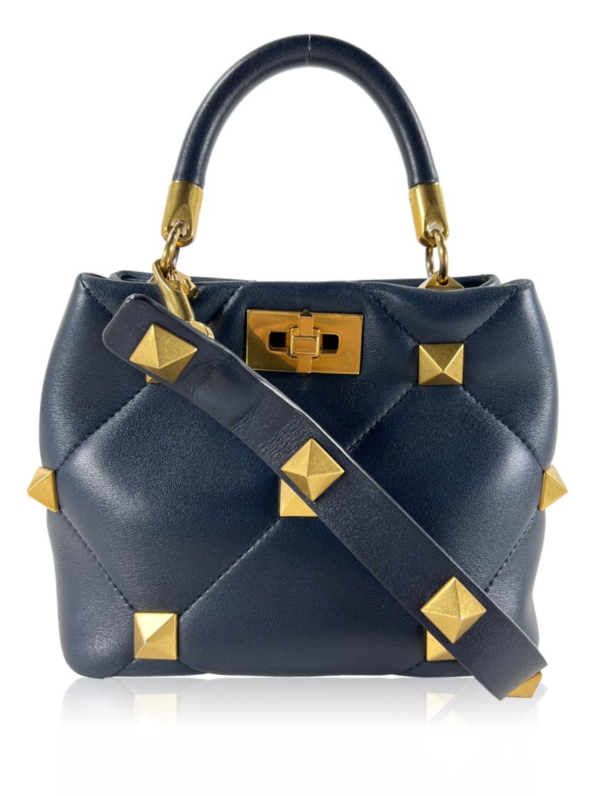 valentino valentino roman stud the handle azul blue