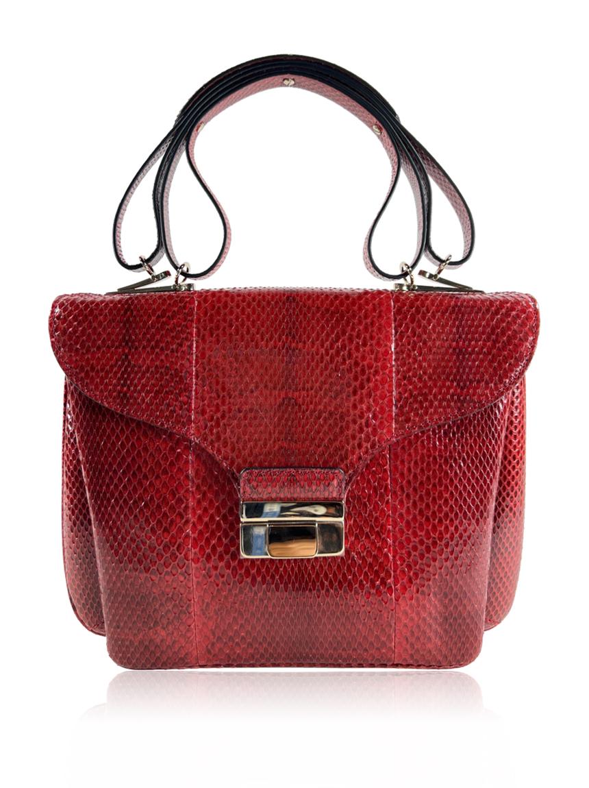 valentino valentino snakeskin vermelho red