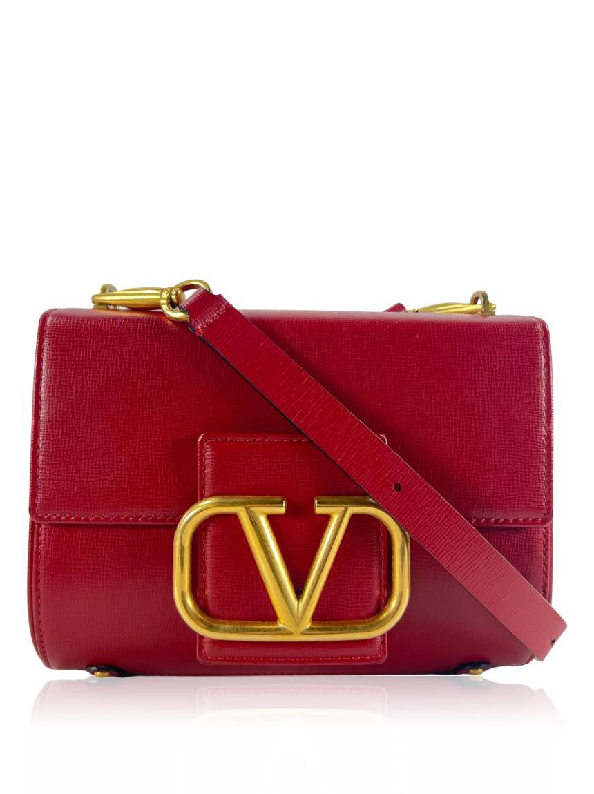 valentino valentino vlogo stud sign vermelha red