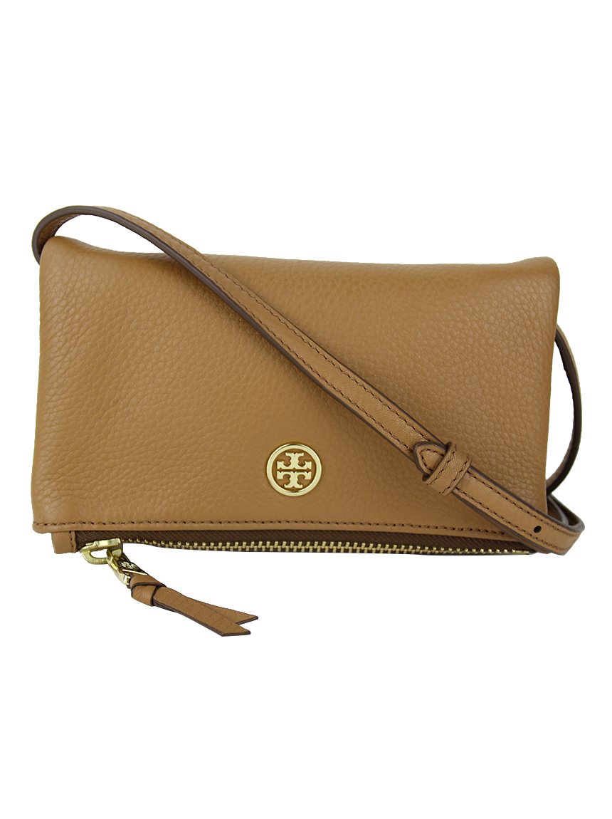 Bolsa Tory Burch Robinson Mini Fold Over Crossbody Caramelo Original - ITM2  | Etiqueta Única