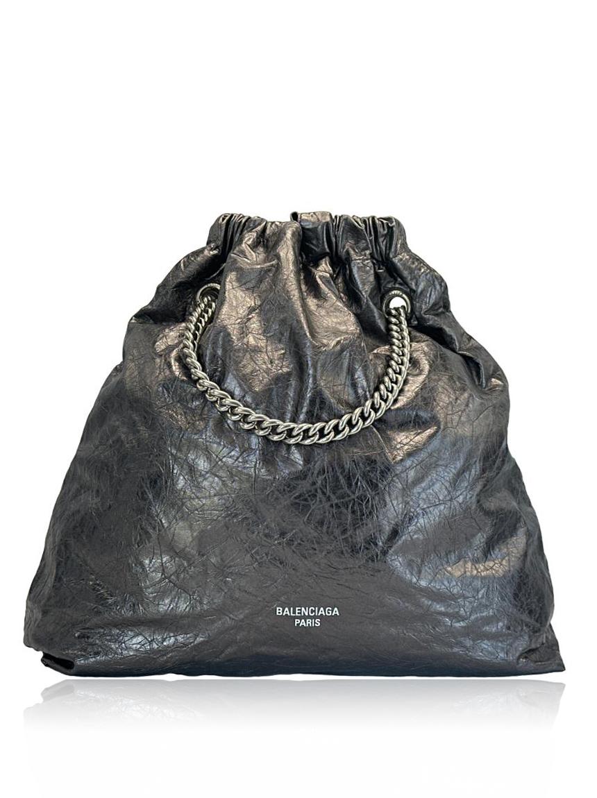 balenciaga balenciaga crush chain cinza metalizado gray