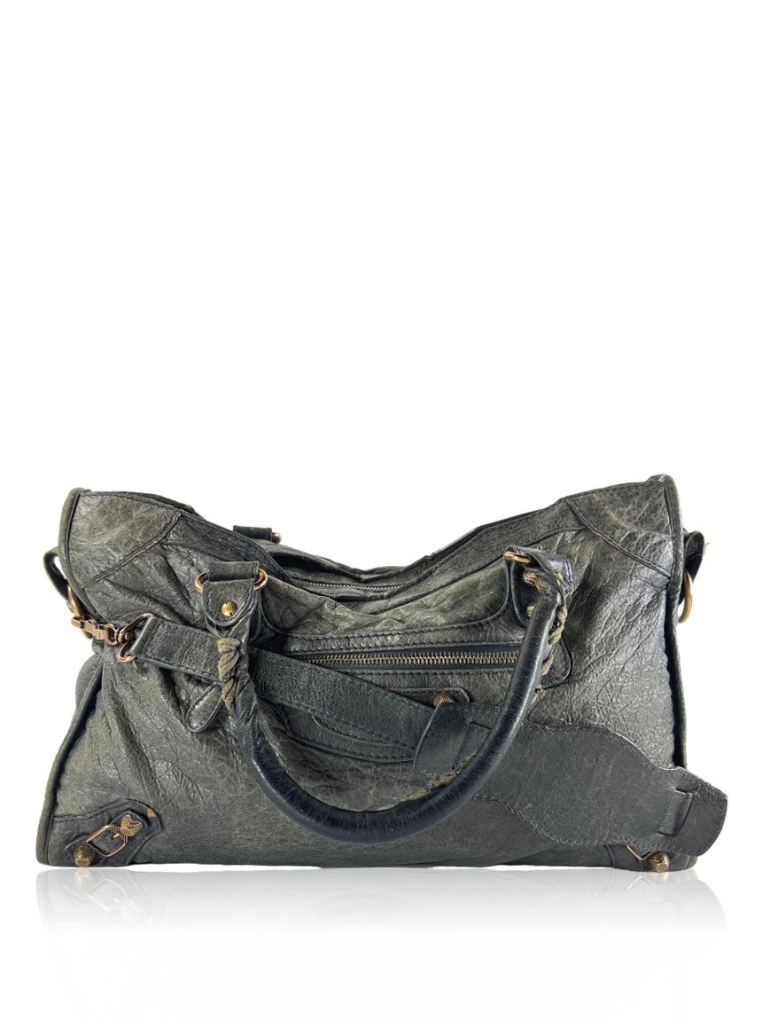 balenciaga balenciaga motorcycle hardware city cinza anthracite gray