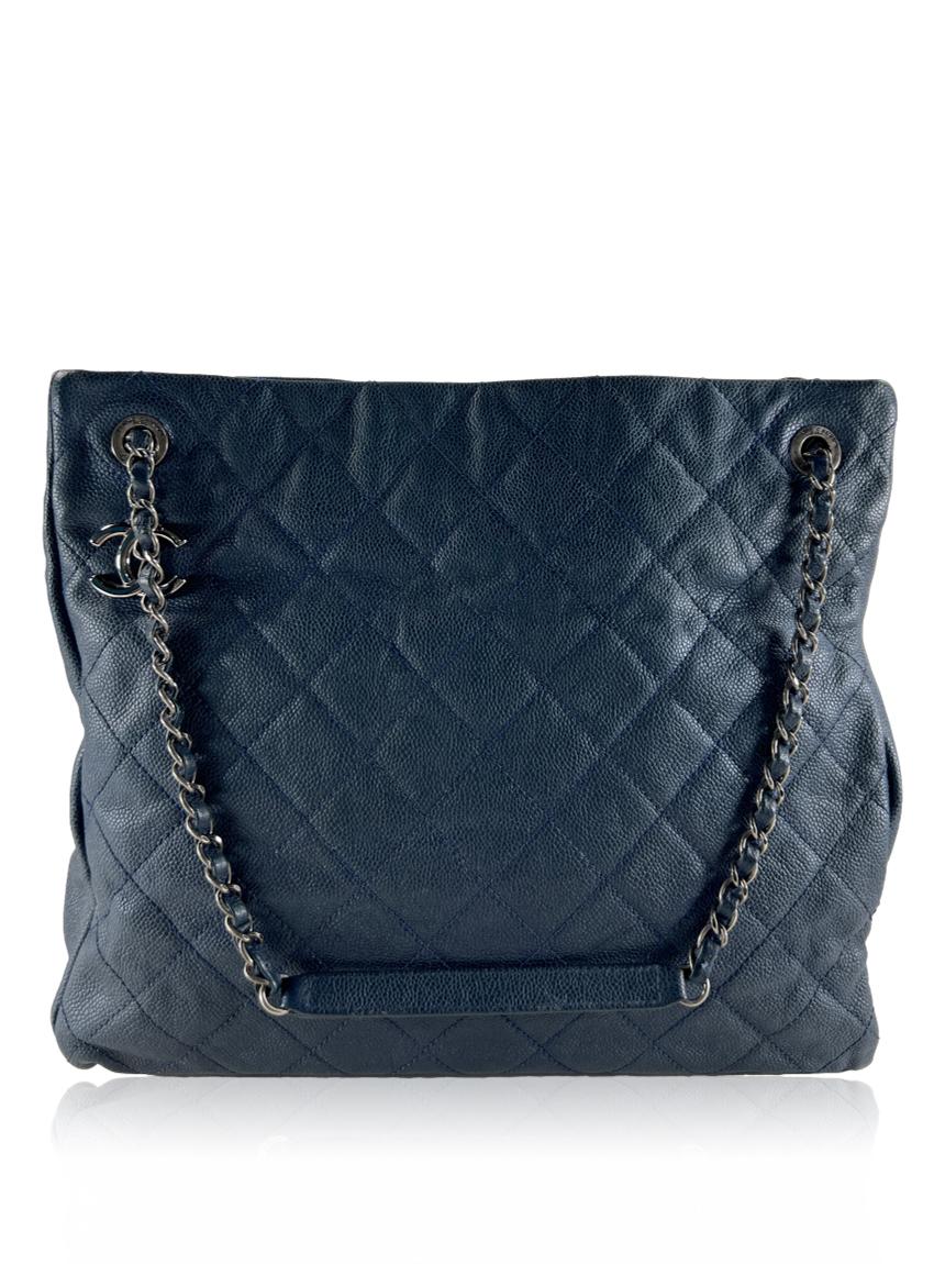 chanel chanel chic tall caviar azul blue