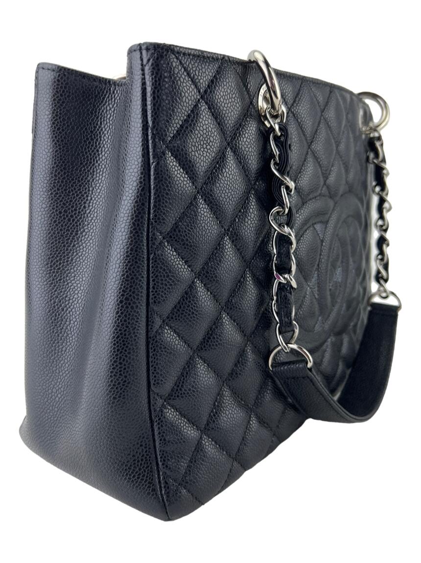 Bolsa Tote Chanel Grand Shopping Tote GST Caviar Preta - CBIB7 Original ...