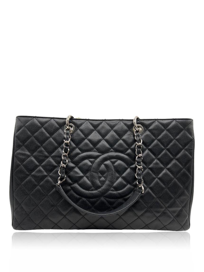 chanel grand shopping black maxi