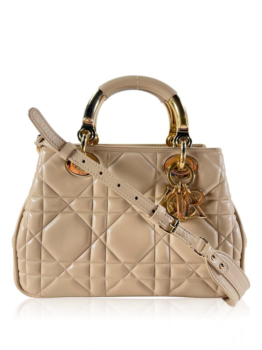 christian dior christian dior the lady 95 22 bege gold small