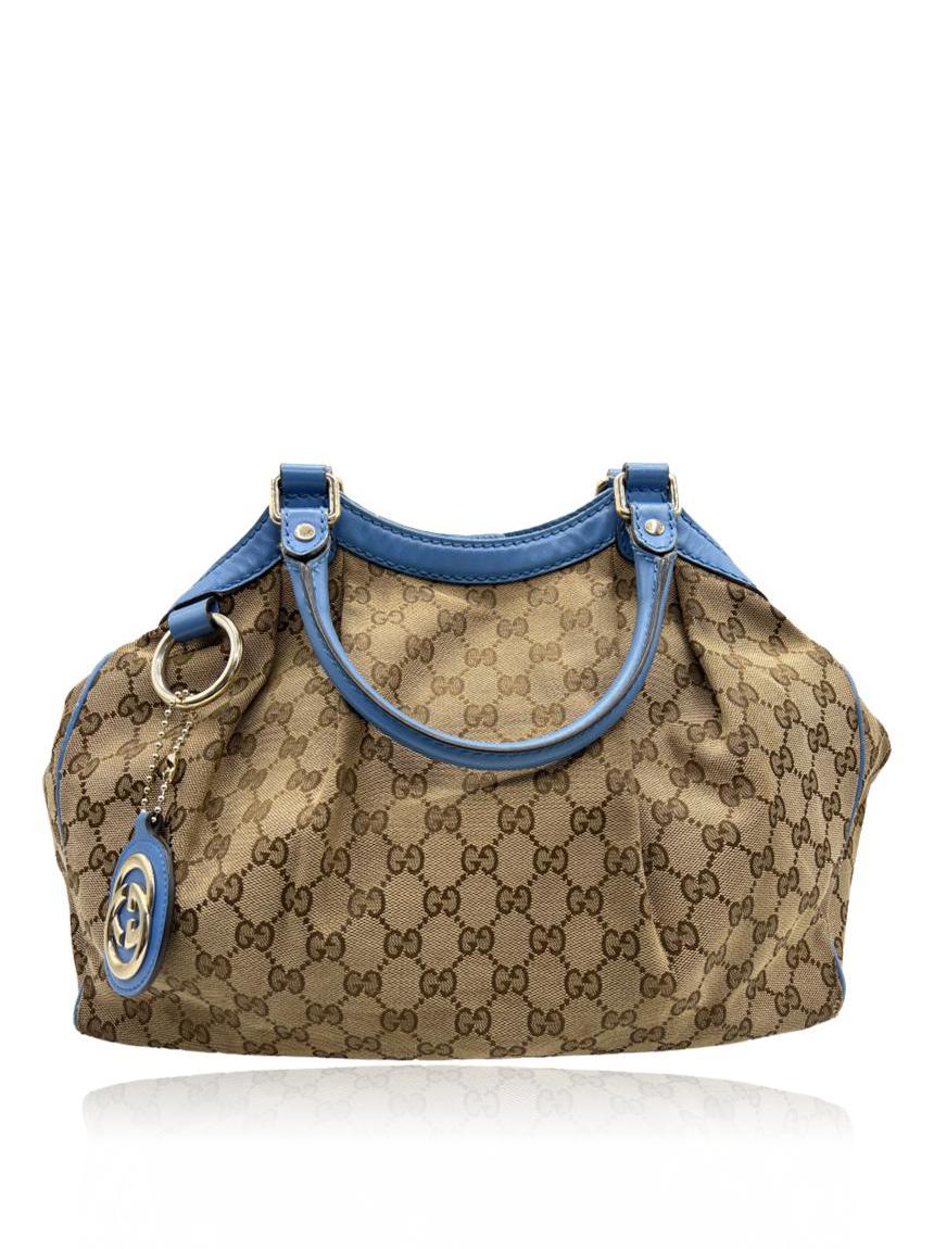 gucci gucci sukey gg monograma azul