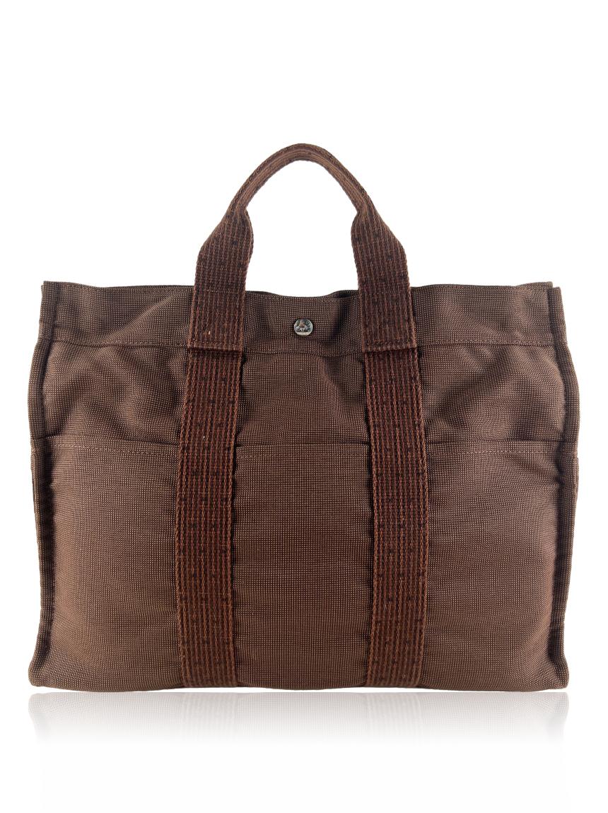 hermes hermes herline canvas marrom