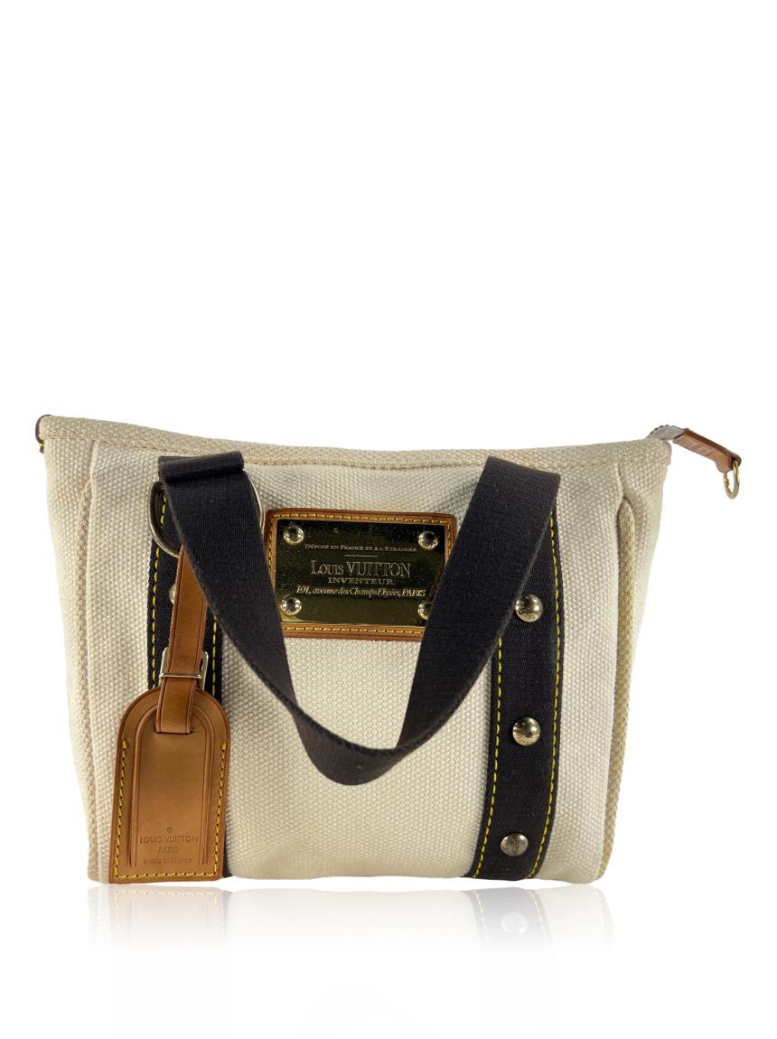 louis vuitton louis vuitton antigua cabas creme white
