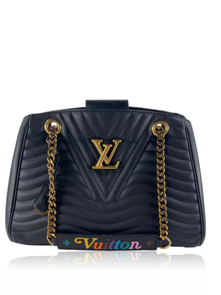 louis vuitton louis vuitton new wave chain preta black