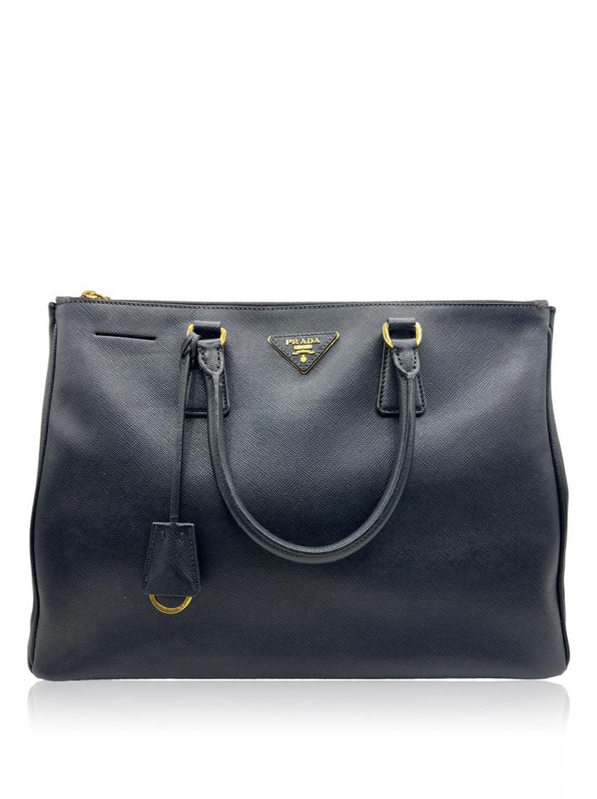 prada prada double zip saffiano saffiano