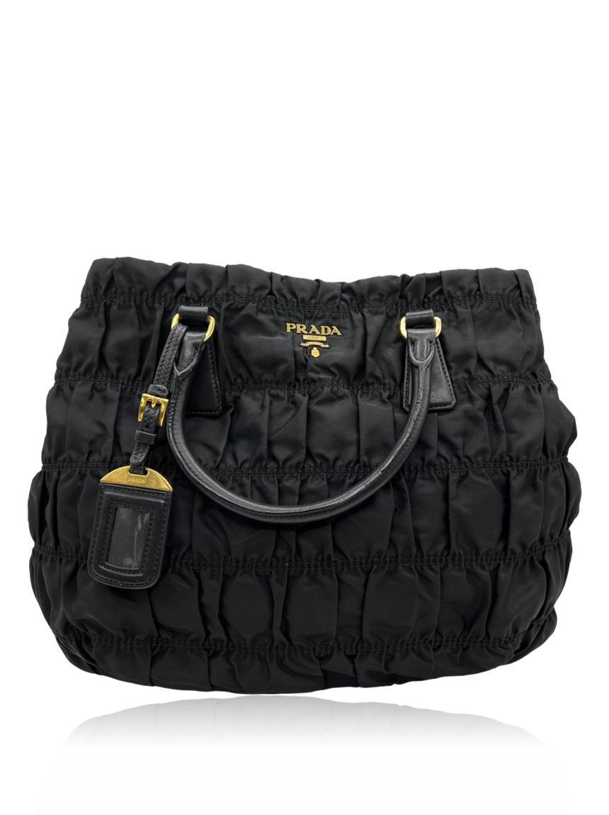 prada prada gaufre preta black