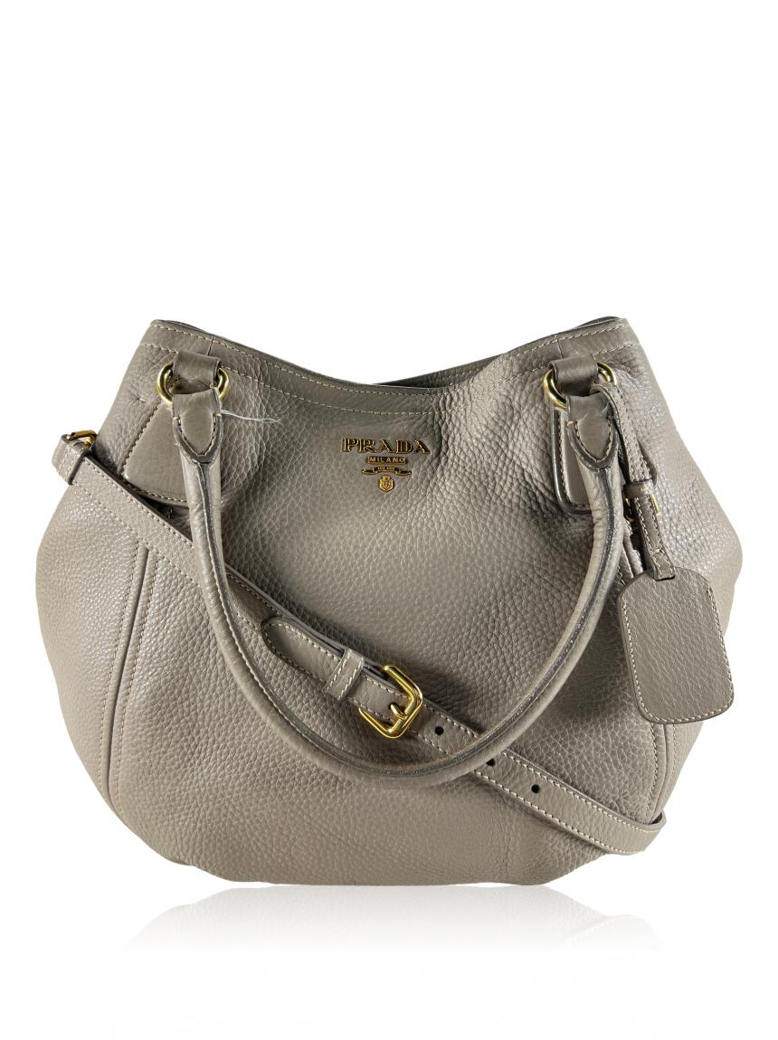 prada prada sacca 2 manici etoupe