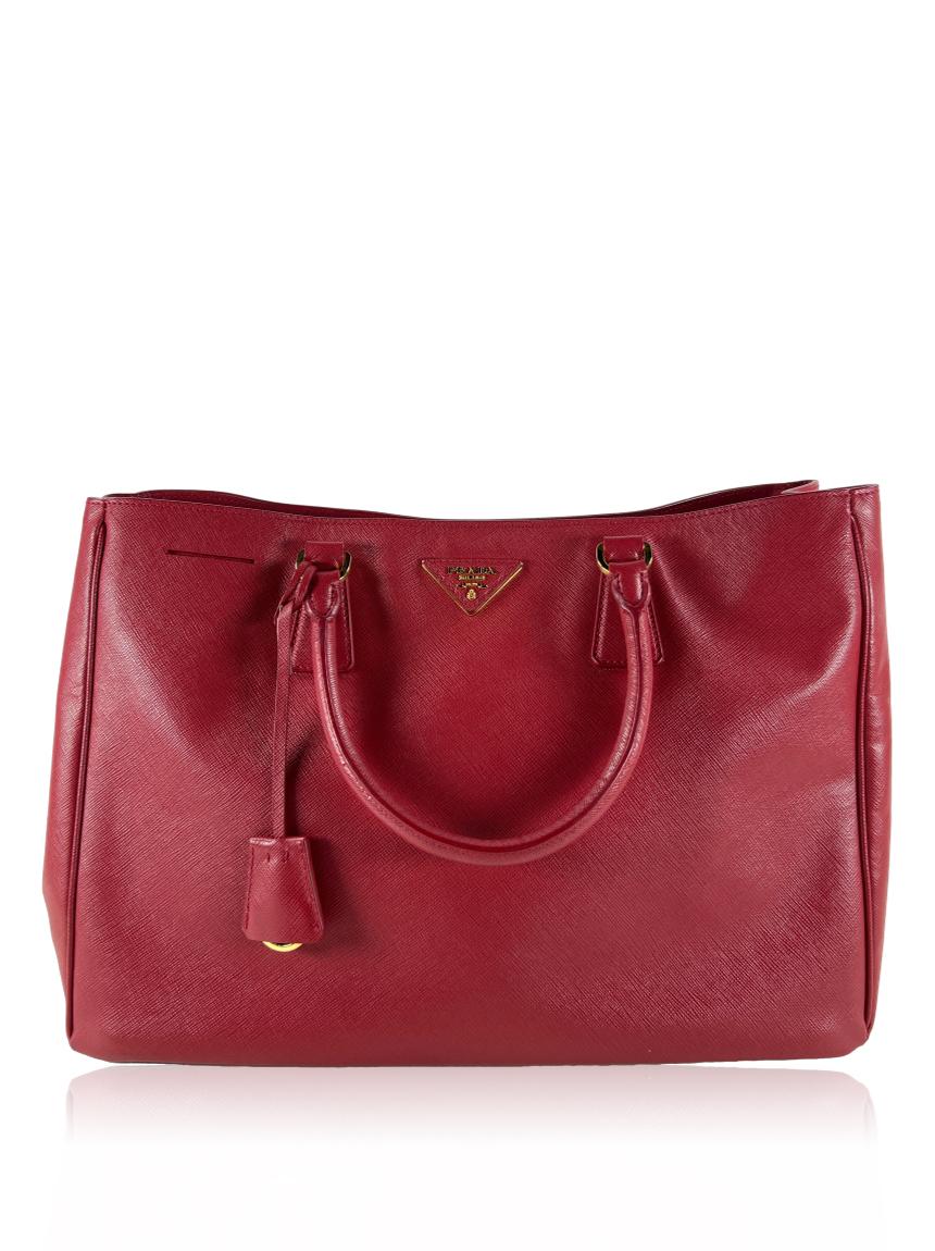 prada prada saffiano lux vermelho fuoco red
