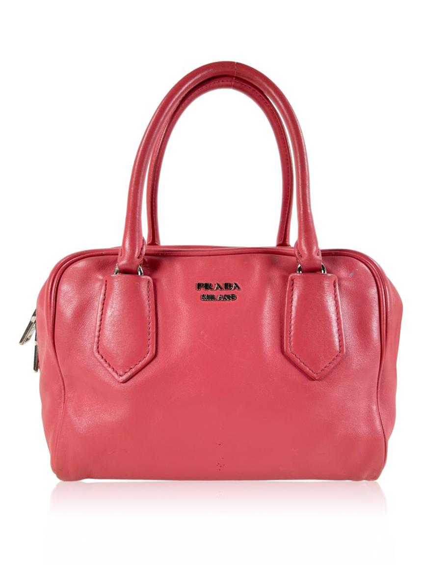prada prada soft calf inside bauletto rosa pink