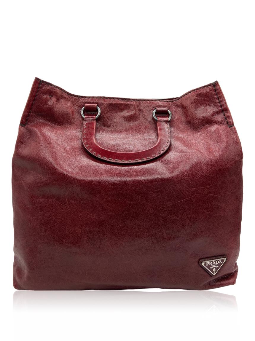 prada prada triangle vermelha red
