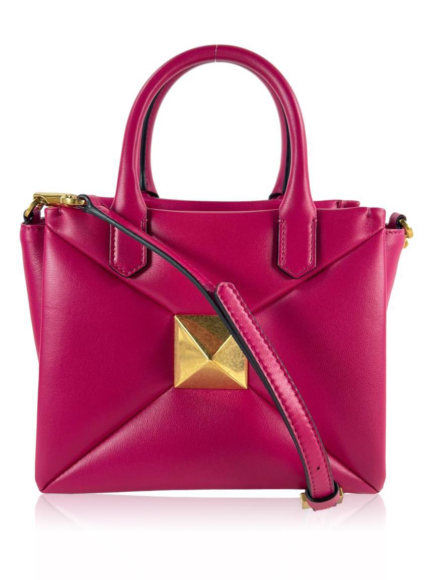 valentino valentino one stud couro rosa pink
