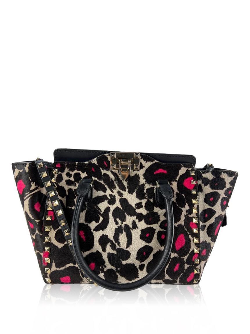 valentino valentino rockstud leopardo