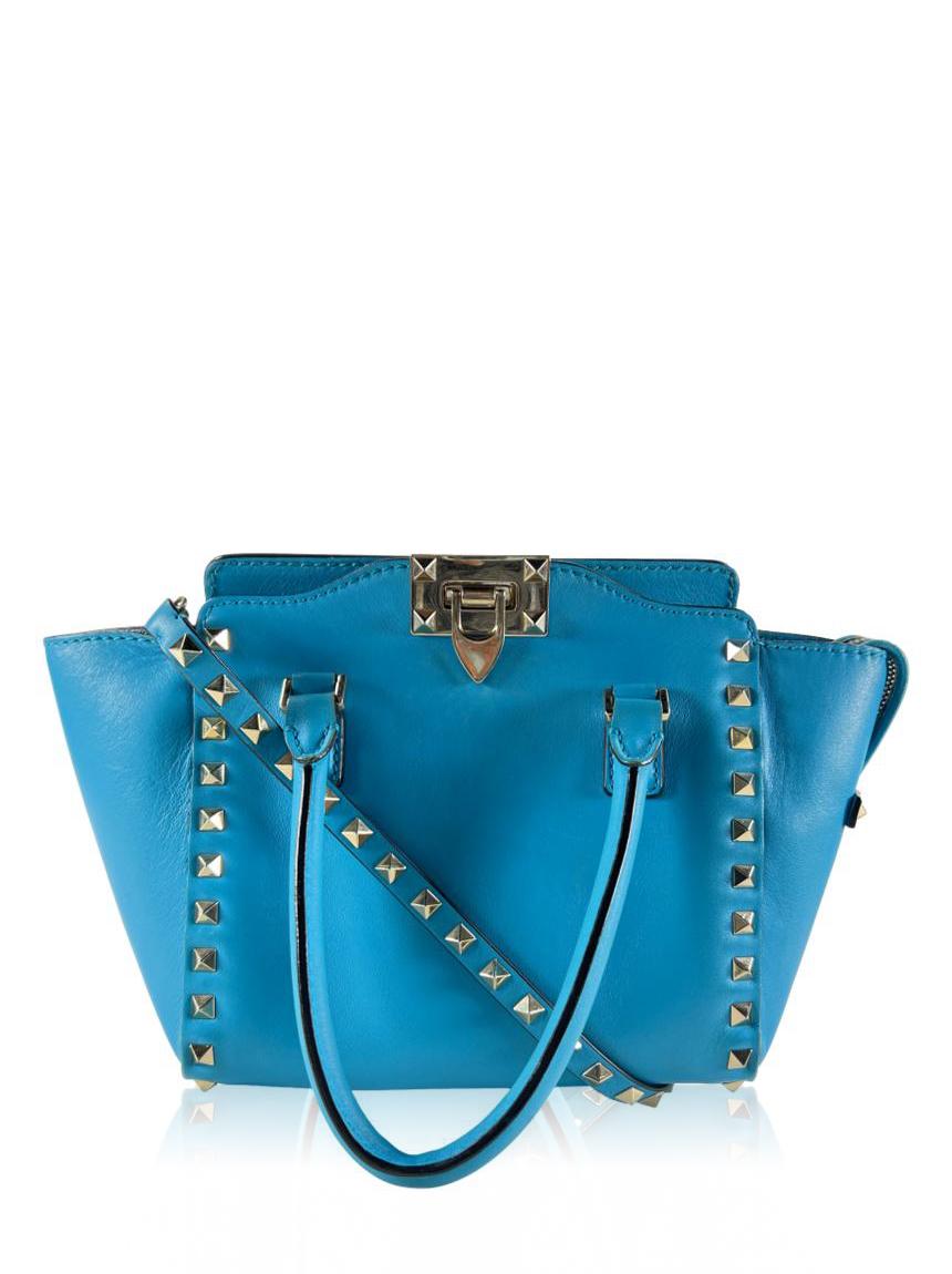 valentino valentino rockstud azul blue mini