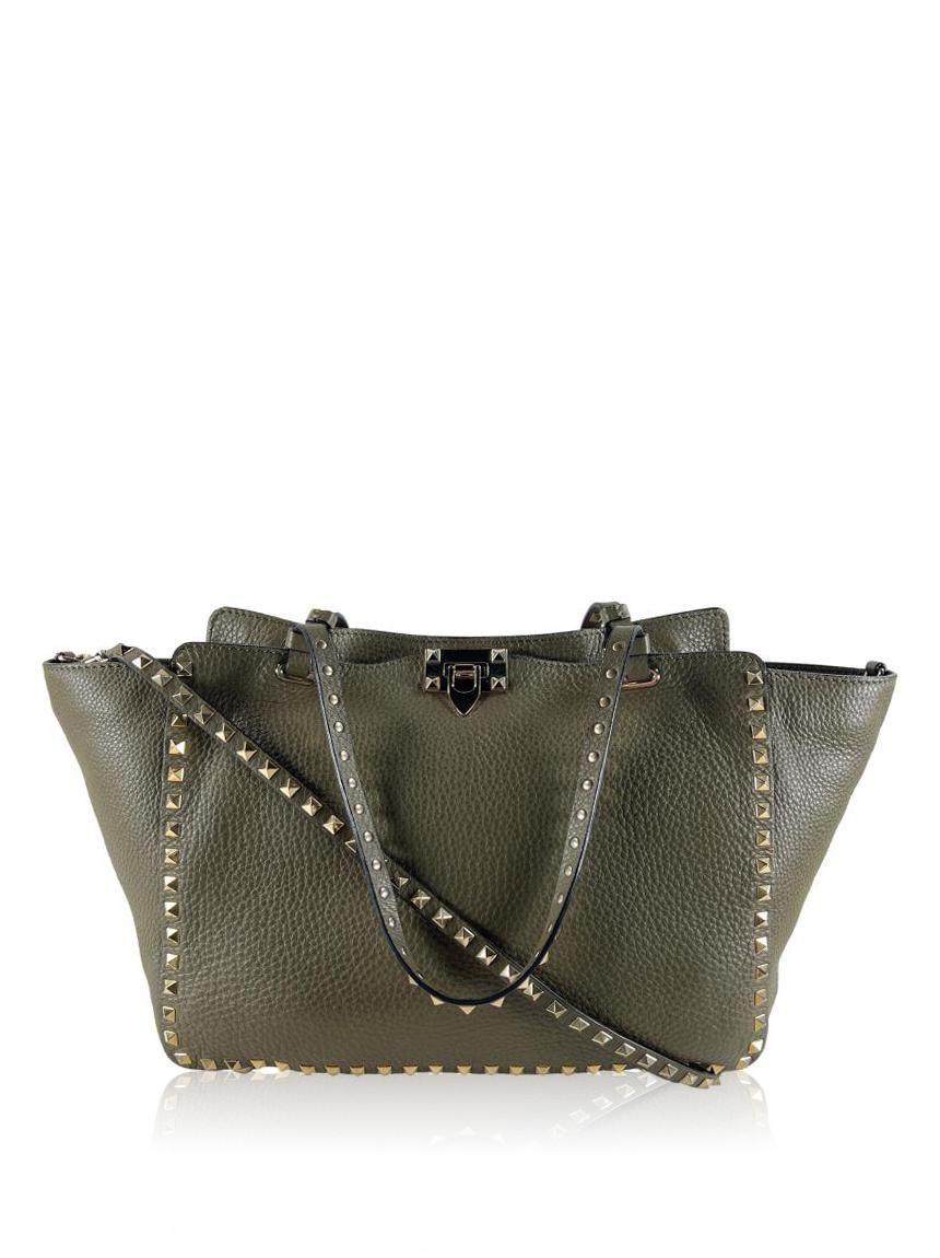 valentino valentino rockstud verde green