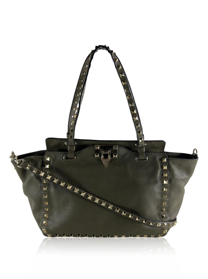 valentino valentino trapeze rockstud verde green
