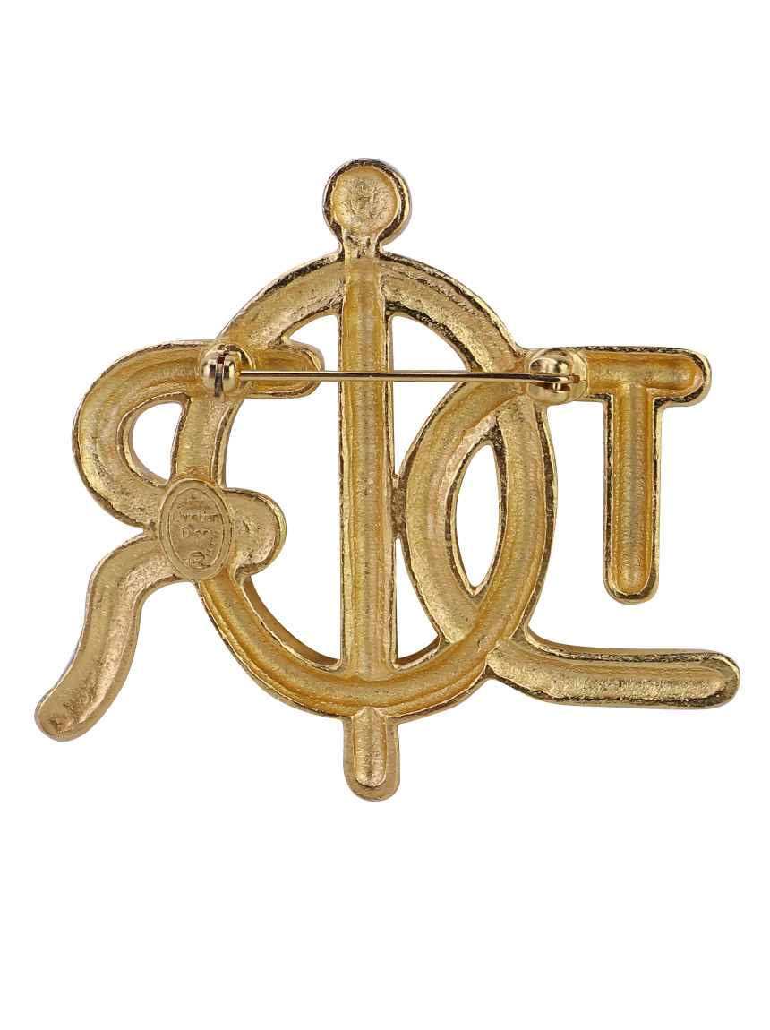Broche-Brooch Christian Dior Dourado - IIH32 Original | Etiqueta Única