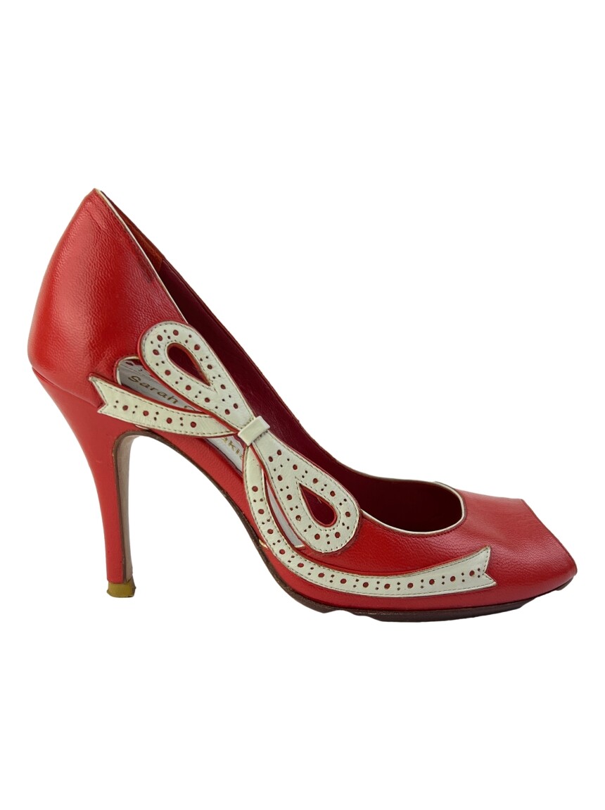 Sapato de Salto Sarah Chofakian Couro Vermelho - AEHJ2 Original