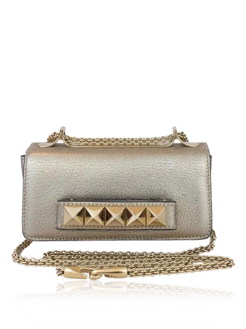 valentino valentino va va voom couro dourada gold