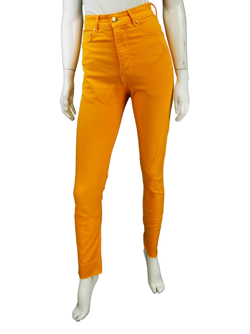 Calça Sarja CalÃ§a Cor Mostarda CalÃ§a Pantacourt Mostarda Calça