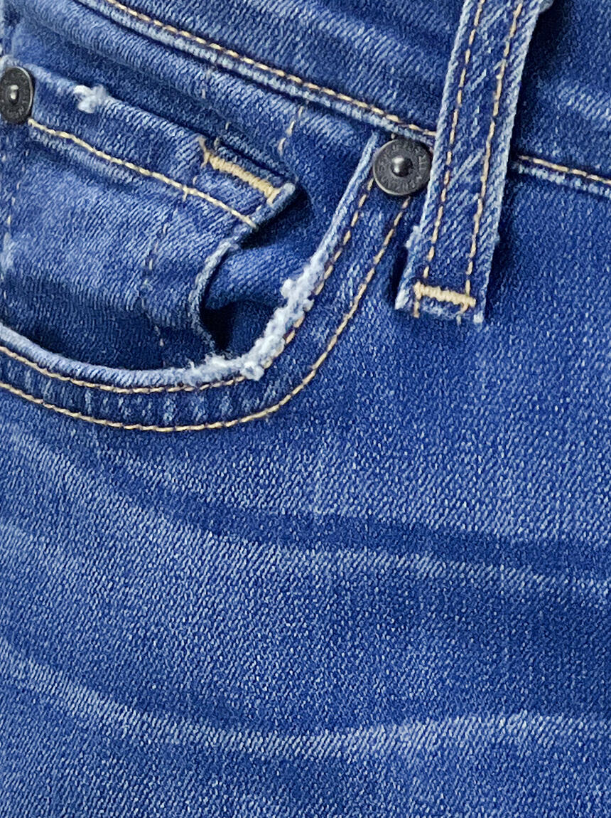 Jean Femme Seven For All Mankind Coupe Boot Cut Délavé Bleu Gris - Taille 24 - Occasion Très Bon état