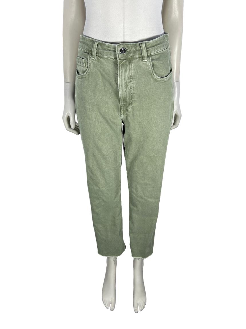 ZARA Wide Leg Jeans in Green