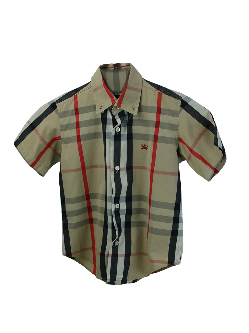 Camisa Burberry Xadrez Infantil Original Etiqueta Unica