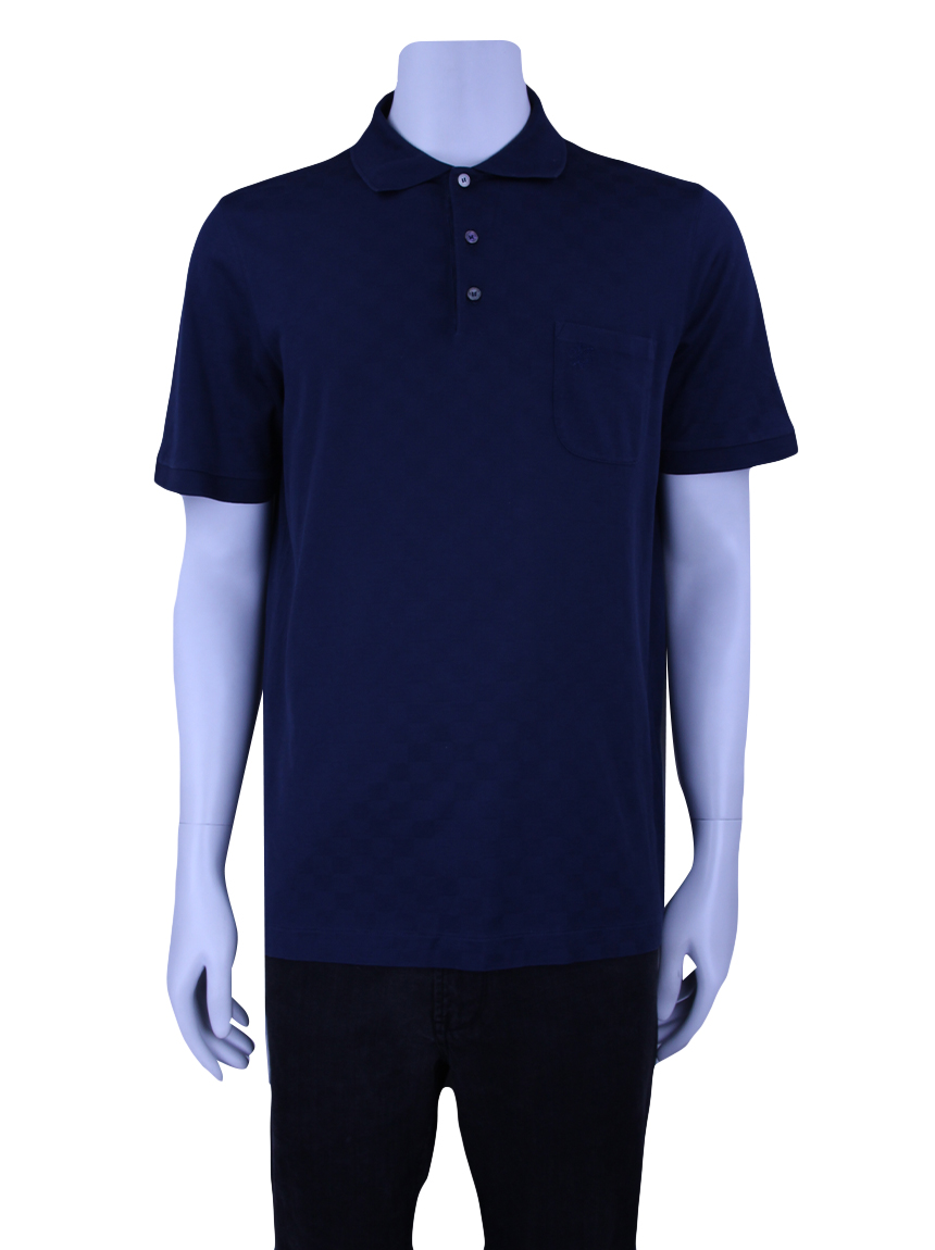 Camisa Louis Vuitton Original Polo Azul Masculina